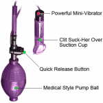 Fetish Fantasy Vibrating Clit Super Suck-Her Purple - Image 2