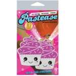Pastease Cupcake White Glittery Frosting Nipple Pasties O/S - Image 2
