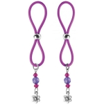 Bijoux De Nip Nipple Halos Flower Charm Purple