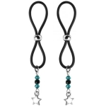 Bijoux De Nip Nipple Halos Star Charm Blue Black