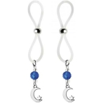Bijoux De Nip Nipple Halos Moon & Star Charm Blue Clear