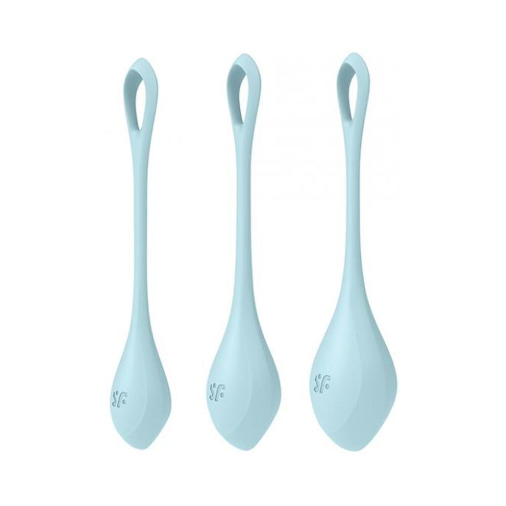 Satisfyer Yoni Power 2 Balls Training Set - Light Blue