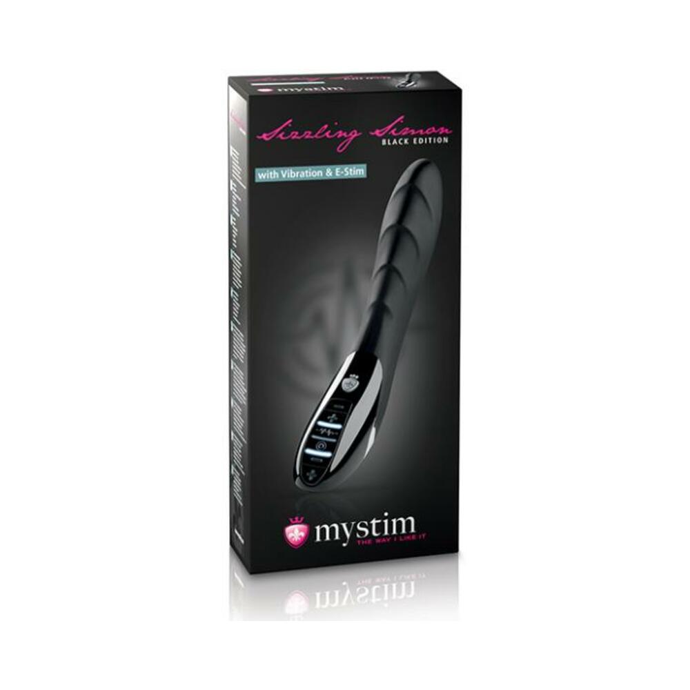 Mystim Sizzling Simon Estim Vibrator Black Edition - Black