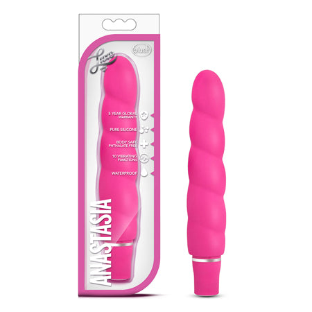 Blush Luxe Anastasia Silicone Vibrator - Pink