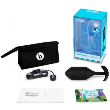 B-vibe Vibrating Snug Plug 5 Black