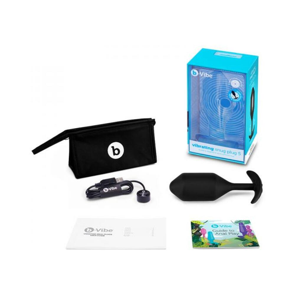 B-vibe Vibrating Snug Plug 5 Black