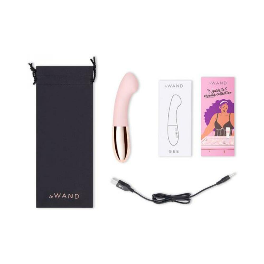Le Wand Gee G-spot Targeting Rechargeable Vibrator Rose Gold