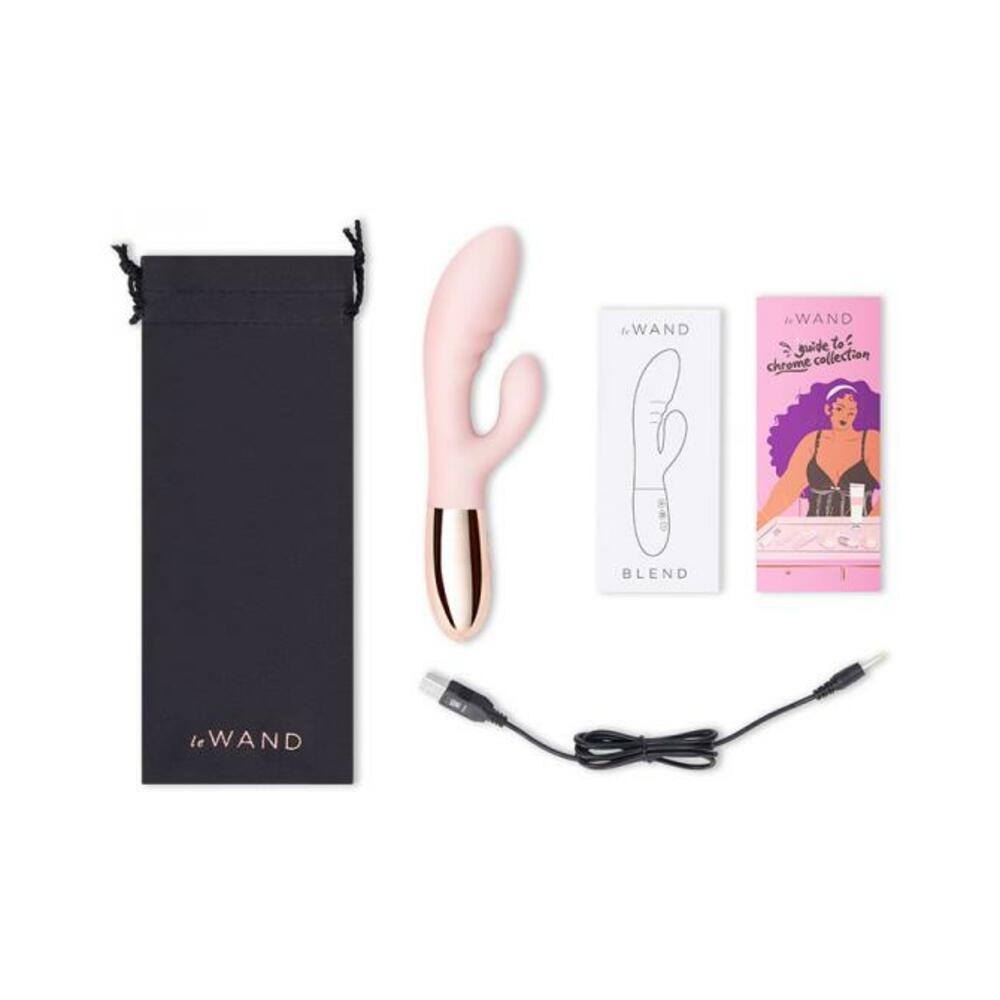 Le Wand Blend Double-motor Rabbit Rechargeable Vibrator Rose Gold