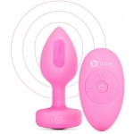 B Vibe Vibrating Heart Shaped Jewel Plug S/m Pink (net) - Image 2