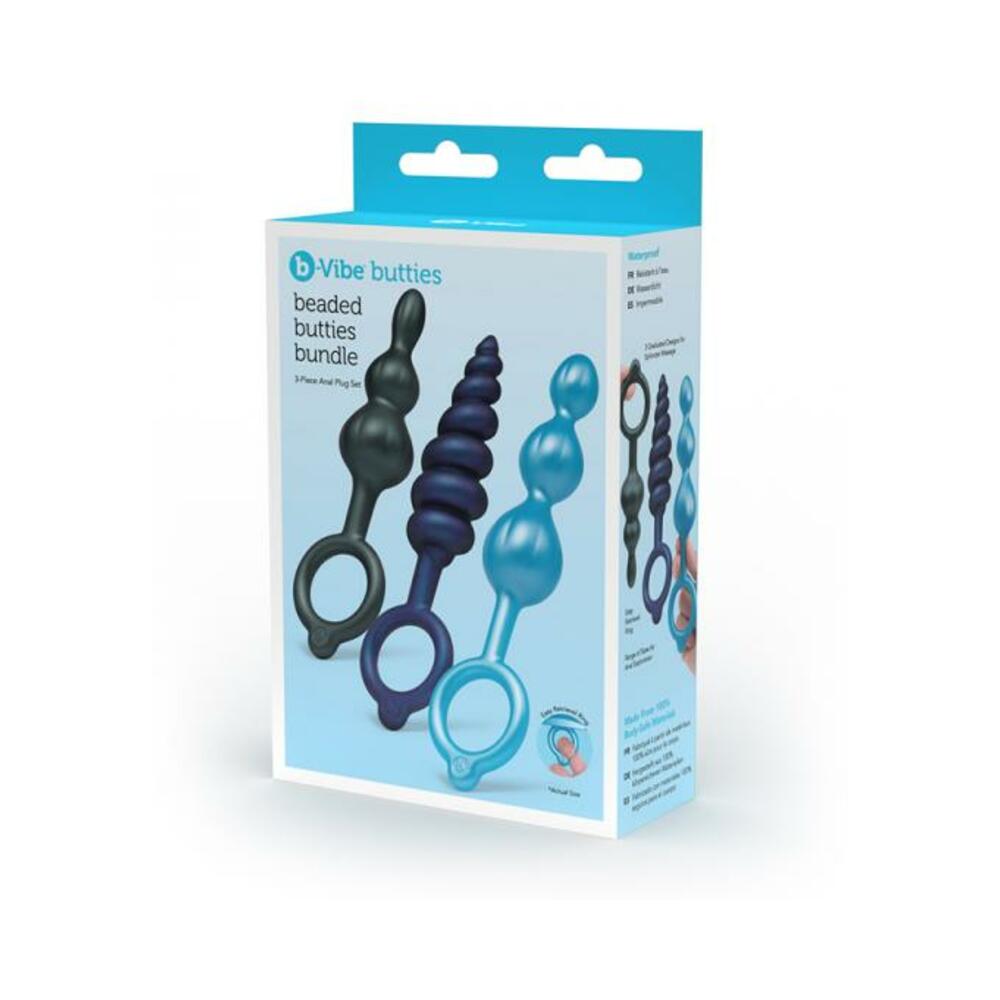 B-vibe Beaded Butties Bundle 3-piece Anal Plug Set