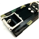 Sensual Sin Leather Padded Ankle Cuffs Camo Piping - Image 2