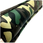 Sensual Sin Leather Padded Ankle Cuffs Camo Piping - Image 3