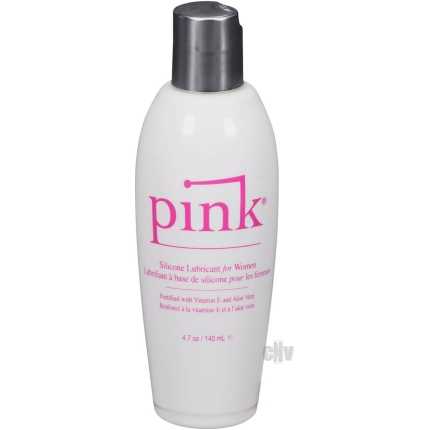 Pink Silicone Lube - 4.7 oz Flip Top Bottle