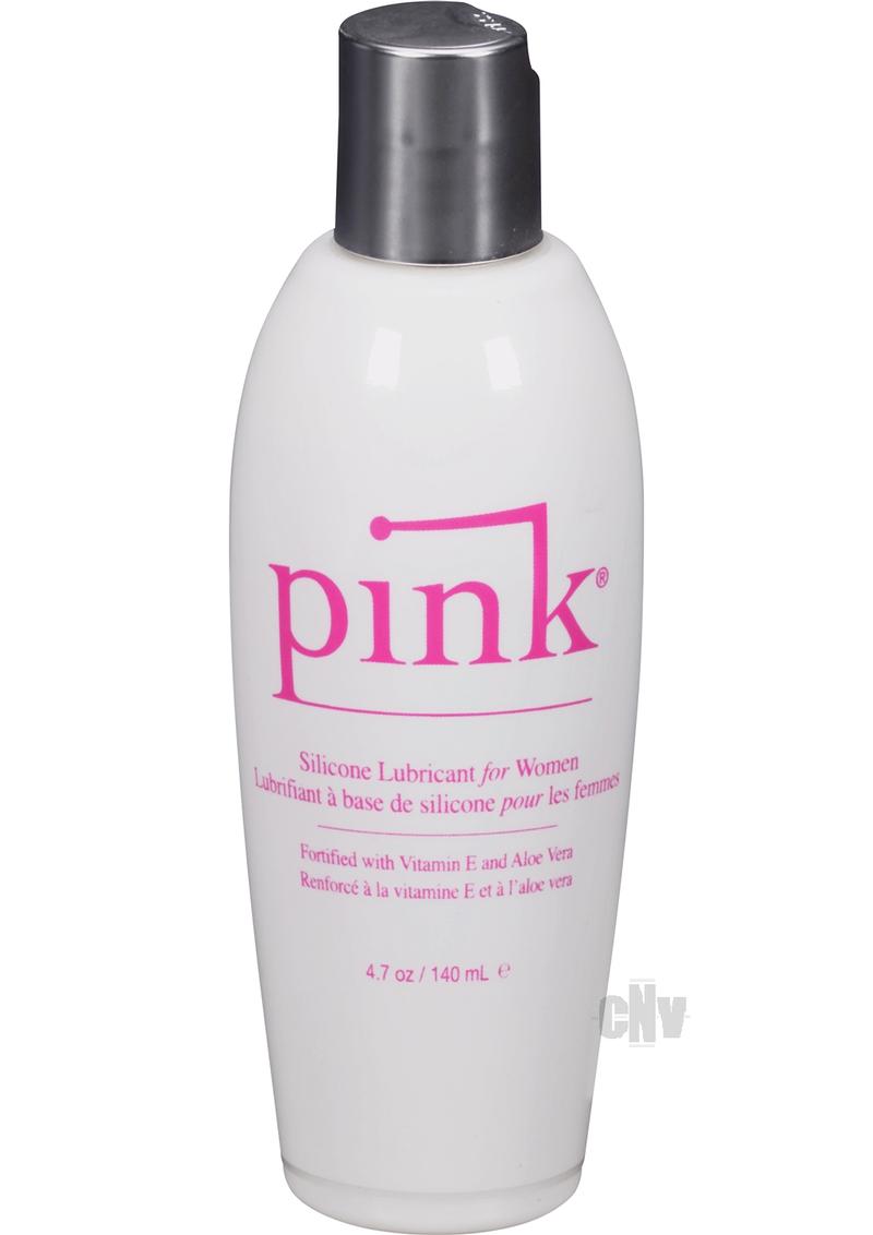 Pink Silicone Lube - 4.7 oz Flip Top Bottle