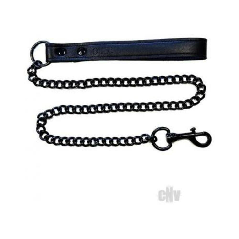 Leather Lead Black