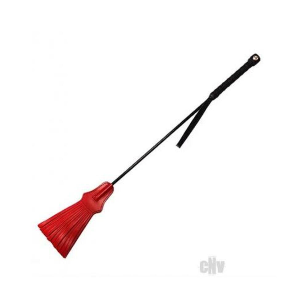 Rouge Tasseled Riding Crop Red