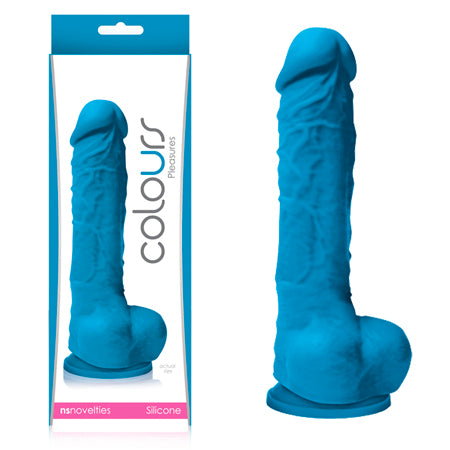Colours Pleasures 5 Dildo w/Suction Cup - Blue
