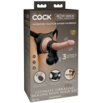 King Cock Elite Ultimate Vibrating Silicone Body Dock Kit - Image 3