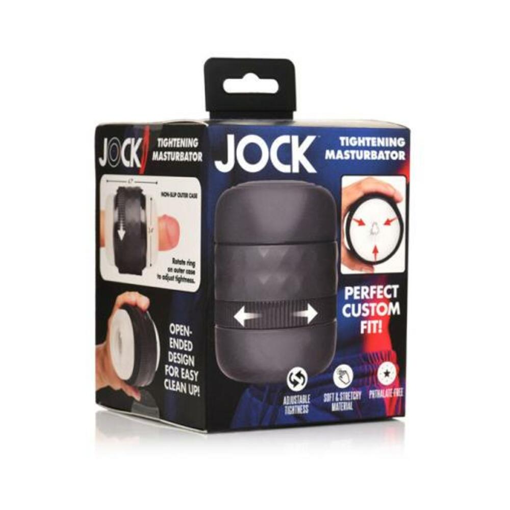 Jock Squeezable Tunnel Double Masturbator Clear