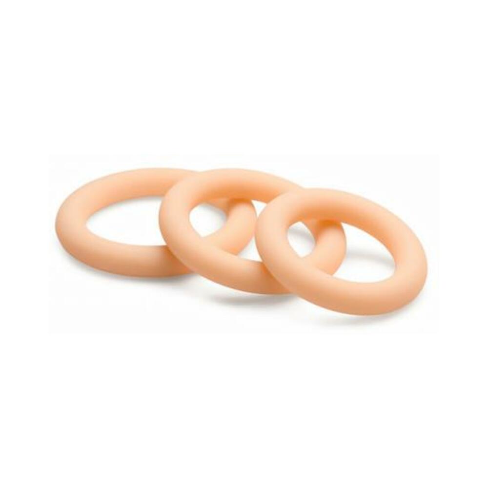 Jock Silicone Cock Ring 3-piece Set Light