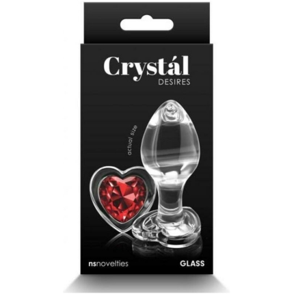 Crystal Desires Red Heart Medium