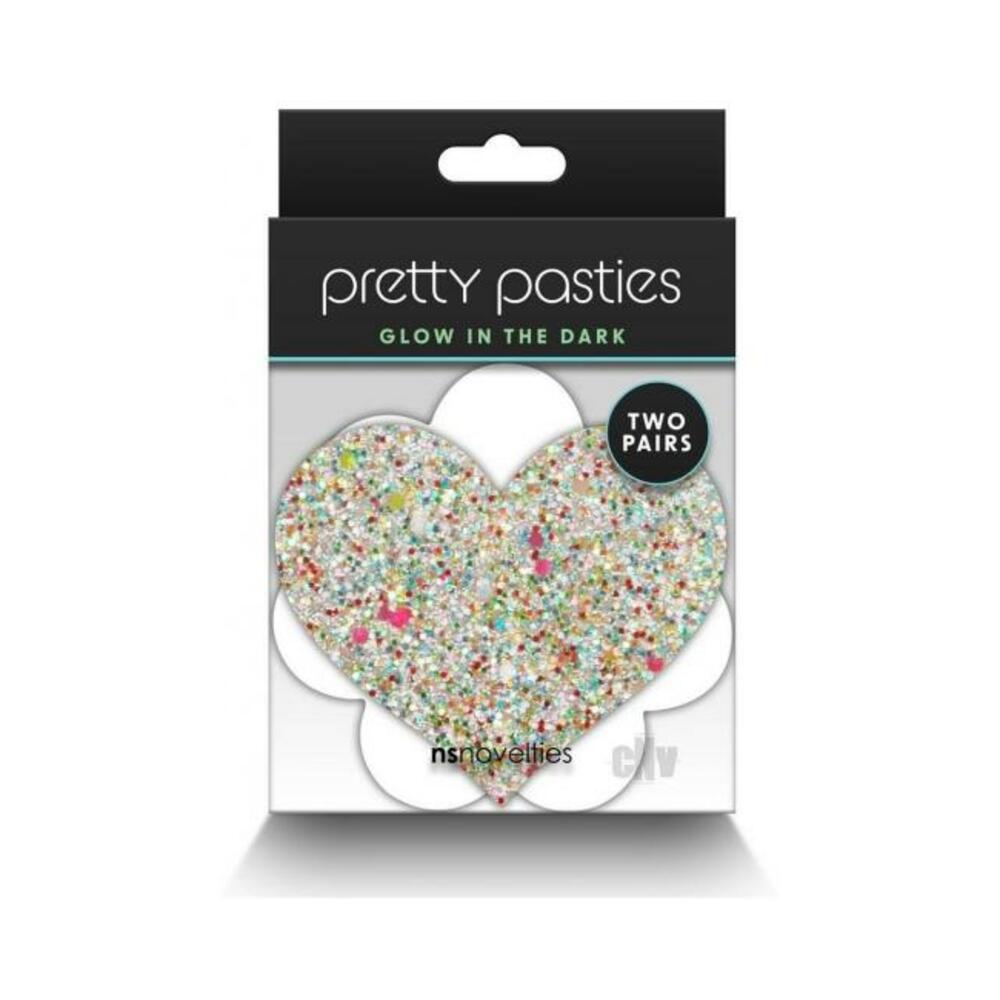 Pretty Pasties Heart & Flower Glow 2 Pair
