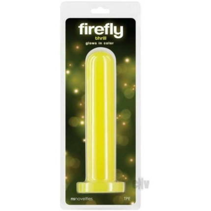 Firefly Thrill Large Glow-in-the-dark Dildo Yellow