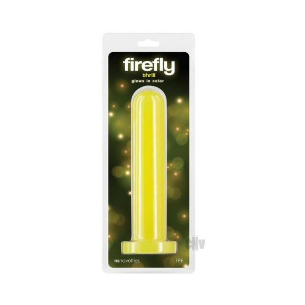 Firefly Thrill Large Glow-in-the-dark Dildo Yellow