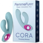 Femmefunn Cora Pulsating Vibrator Light Blue - Image 3