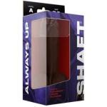 Shaft Model A Liquid Silicone Dong With Balls 7.5 In. Mahogany - Image 3