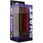 Shaft Model A Liquid Silicone Dong With Balls 9.5 In. Mahogany - Image 3