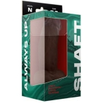 Shaft Model N Liquid Silicone Dong With Balls 7.5 In. Mahogany - Image 3