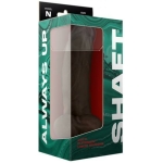 Shaft Model N Liquid Silicone Dong With Balls 9.5 In. Mahogany - Image 3