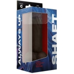 Shaft Model C Liquid Silicone Dong With Balls 8.5 In. Mahogany - Image 3