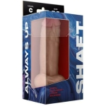 Shaft Model C Liquid Silicone Dong With Balls 7.5 In. Pine - Image 3