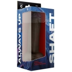 Shaft Model C Liquid Silicone Dong With Balls 9.5 In. Mahogany - Image 3