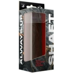 Shaft Model J Liquid Silicone Dong 7.5 In. Mahogany - Image 3