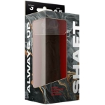 Shaft Model J Liquid Silicone Dong 6.5 In. Mahogany - Image 3