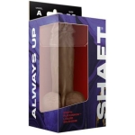 Shaft Model A Liquid Silicone Dong With Balls 7.5 In. Oak - Image 3
