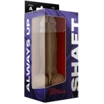 Shaft Model A Liquid Silicone Dong With Balls 9.5 In. Oak - Image 3