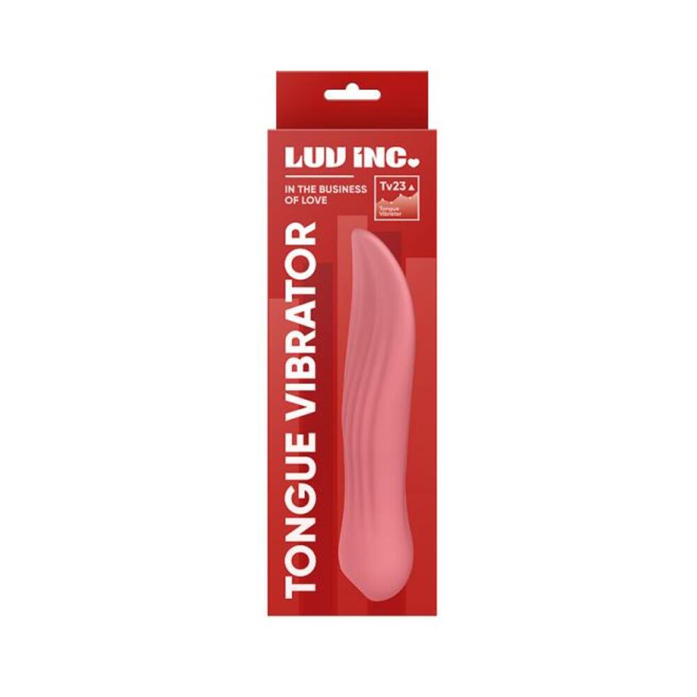 663546905149_1 Luv Inc TV23 Tongue Vibrator Taupe - Image 1