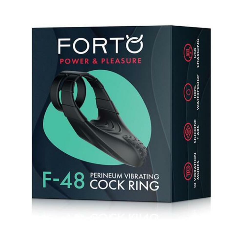 Forto F-48 Perineum Double C-ring - Black