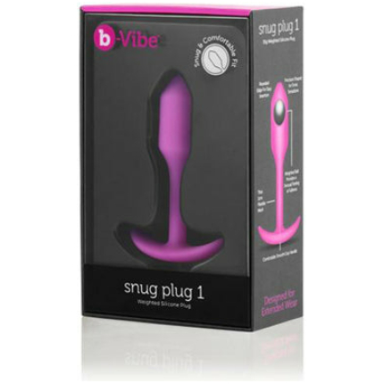b-Vibe Weighted Snug Plug 1 - 55 g Fuchsia