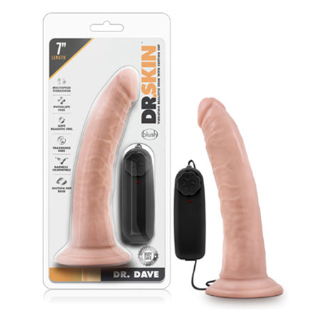 Blush Dr. Skin Dr. Dave 7 Cock w/Suction Cup - Vanilla