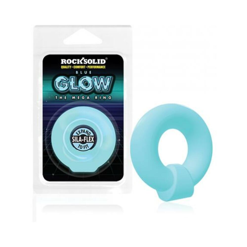 Rock Solid Sila-flex Glow-in-the-dark Mega Ring Blue