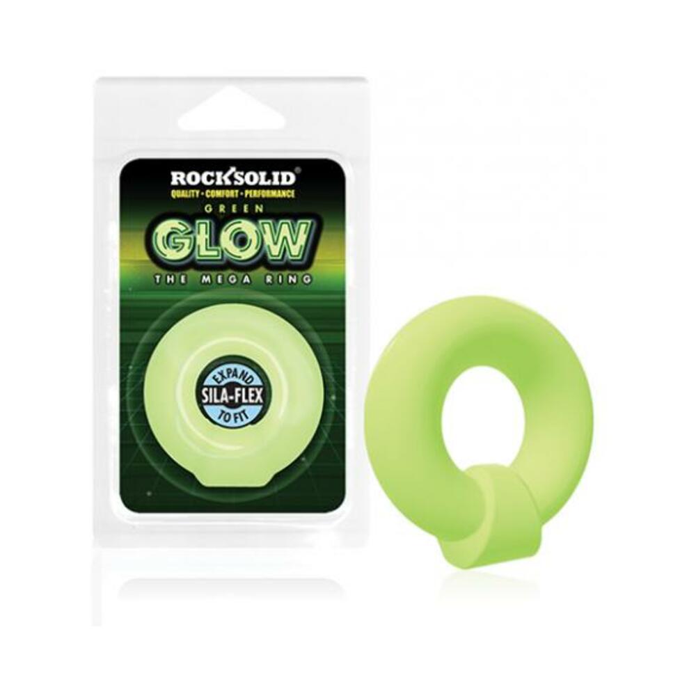Rock Solid Sila-flex Glow-in-the-dark Mega Ring Green