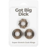 Got Big Dick Cockring 3-pack Smoke