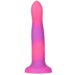 Rave Addiction 8in Glow In The Dark Dildo Pink/purple