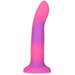 Rave Addiction 8in Glow In The Dark Dildo Pink/purple - Image 3