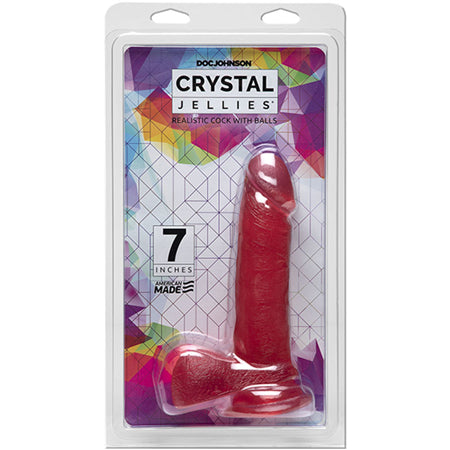 Crystal Jellies 7 Ballsy Cock - Pink
